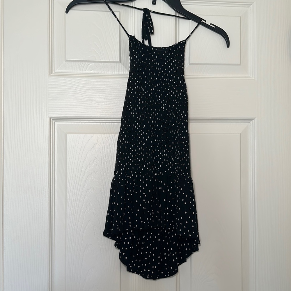 Black & White Dot Halter Top